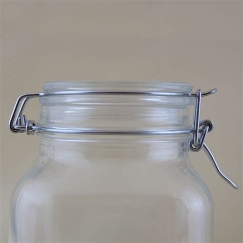 Bormioli Italy Fido Flip Top Glass Clear Jar 2L Pantry Magic