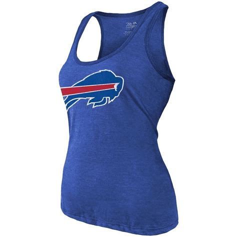 Womens Fanatics Branded Heathered Royal Buffalo Bills Name And Number