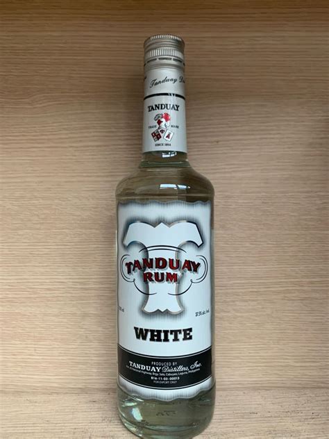 Tanduay Rum White 700ml Food Drinks Alcoholic Beverages On Carousell