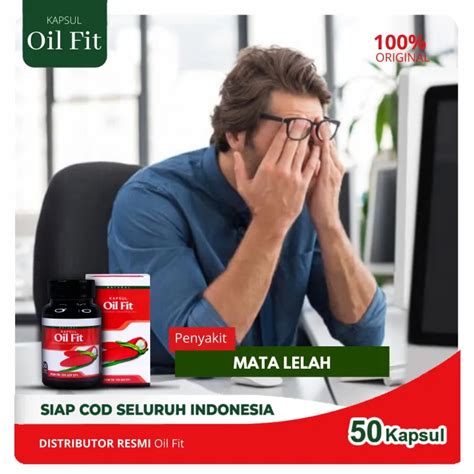 OilFit Obat Mata Lelah Oil Fit 50 Kapsul Minyak Buah Merah Papua Asli