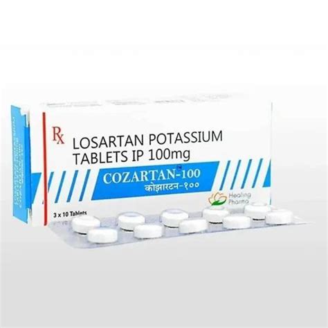 Losartan Potassium Tablets 100 Mg Cozartan 100 At ₹ 120stripe