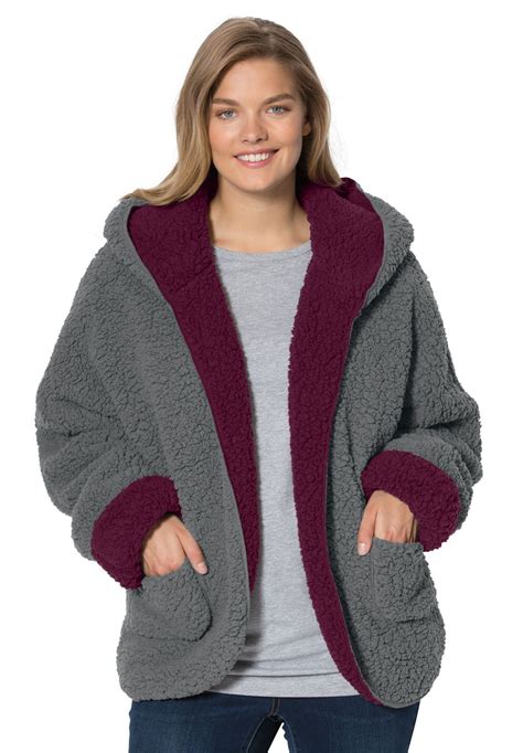 A Cool Reversible Hooded Sherpa Jacket Is The Perfect Last Layer For