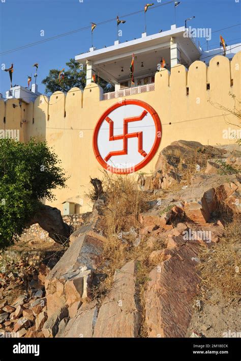 Swastika, Garh Ganesh Temple in Jaipur, India Stock Photo - Alamy