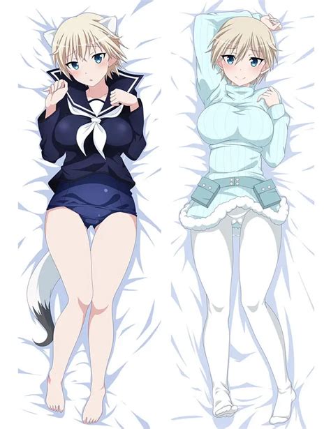 Anime Japan Pillow Case Hugging Body Peach Skin Strike Witches