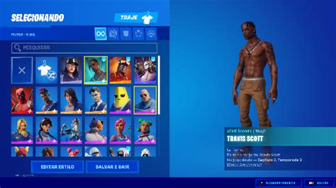 Conta De Fortnite Travis Scott Fortnite Contas Fortnite Ggmax