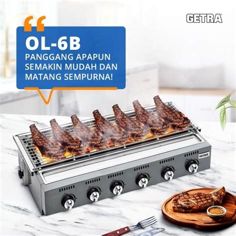 Jual Getra Ol B Roaster Burner Bbq Alat Pemanggang Sosis Garansi