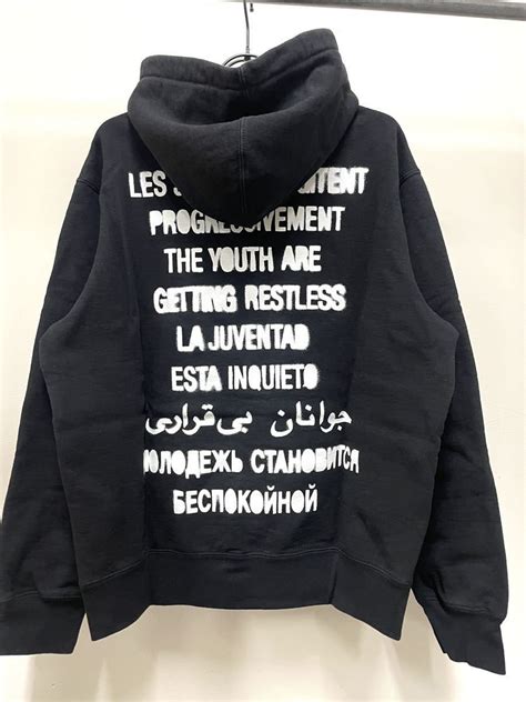 【目立った傷や汚れなし】supreme Restless Youth Hooded Sweatshirt シュプリーム スウェット パーカー