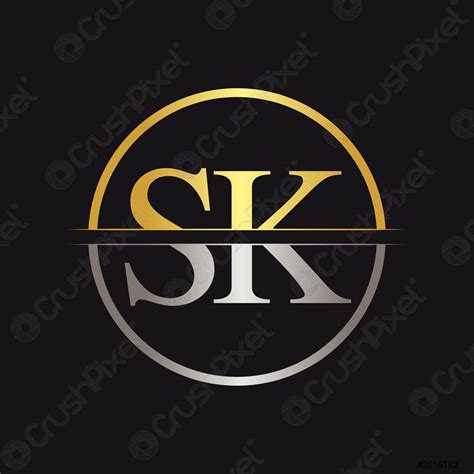 Initial Letter SK Logo Design Vector Template SK Letter Logo - stock vector 3016182 | Crushpixel