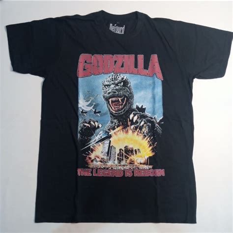 Jual Godzilla The Legend Is Reborn Retro Science Fiction Movie T Shirt