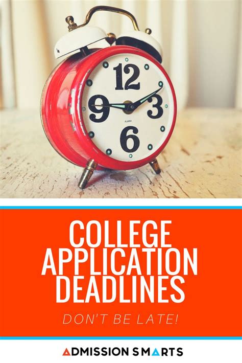 College Application Deadlines: Don't be last minute - Admission Smarts | College application ...