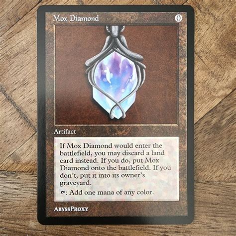 Mox Diamond A Mtg Abyss Proxy Shop Enhance Your Commander And Edh