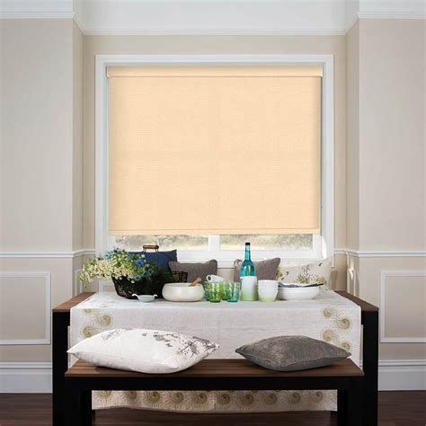 Carlton Apricot Roller Blind Bolton Blinds