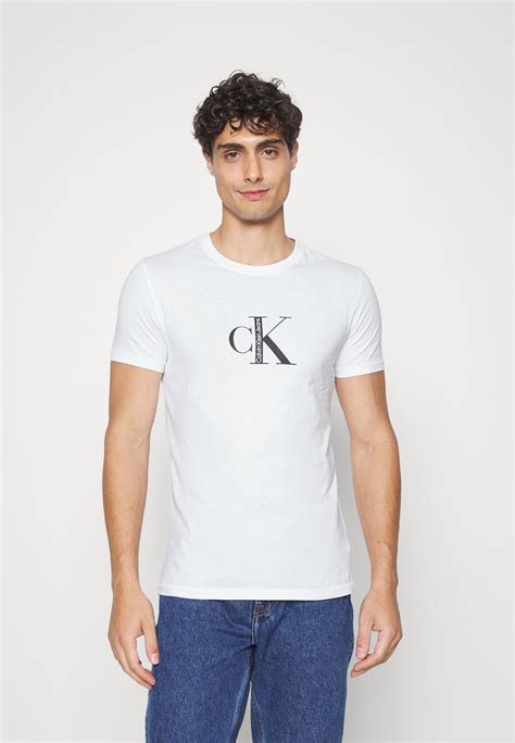 Calvin Klein Jeans Institutional Tee Print T Shirt Bright White