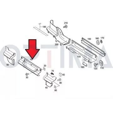 Spoiler Zderzaka Listwa Rodkowa Mercedes Axor Ii