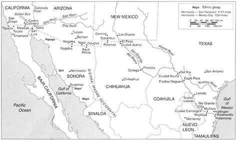 Nortenos Vs Surenos Map