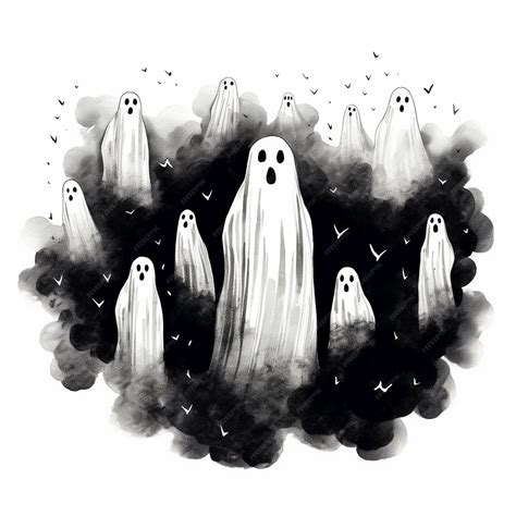 Premium AI Image | Halloween Ghost Activity Sheet