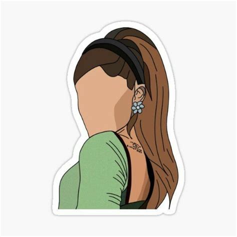 Ariana Grande Ariana Grande Ariana Grande Drawings Preppy Stickers