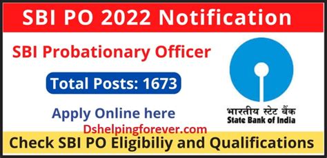 Sbi Po Apply Online