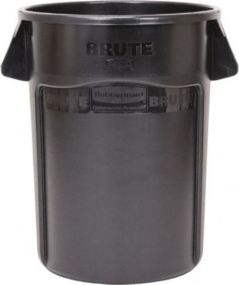 MSC Rubbermaid FG264360BLA 44 Gallon Round Black Trash Can Polyethylene