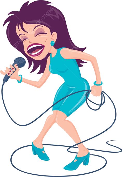 Female Pop Singer Karaoke Rock Scream Vector Karaoke Rock Scream Png