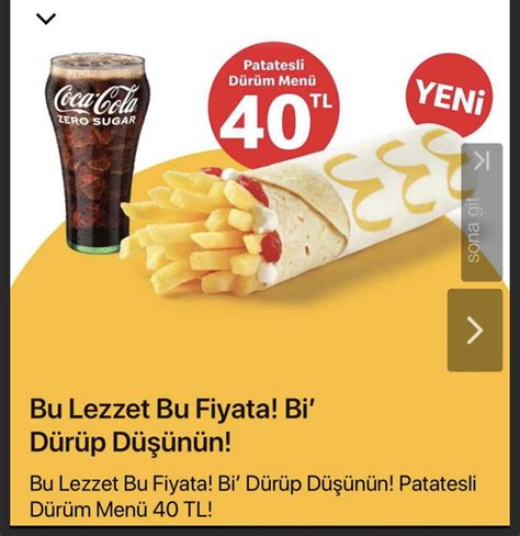 Mcdonalds Turkey Recently Proposed Menu French Fries Tucked In