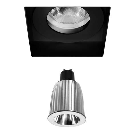 Trimless Square Fixed Downlight Clear Glass Ip Reality Gu Led Warm