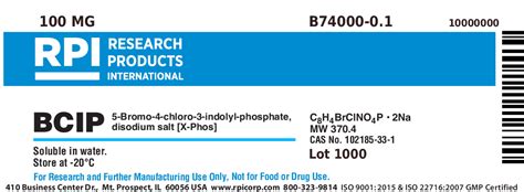 B74000 0 1 X Phos BCIP 5 Bromo 4 Chloro 3 Indolyl Phosphate