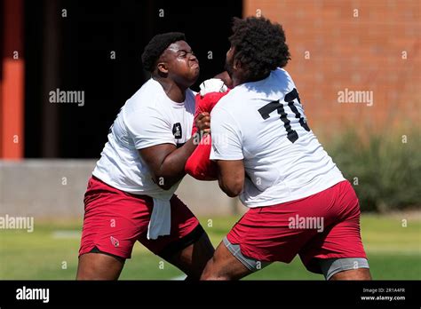 Arizona Cardinals Rookie Paris Johnson Jr And Jon Gaines Ii Left