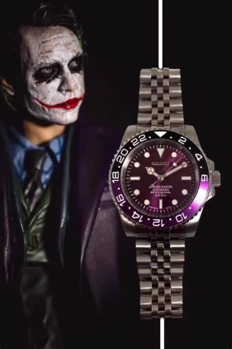 Seiko Mod Joker Theme Purple Submariner CustoM Men S Fashion Watches