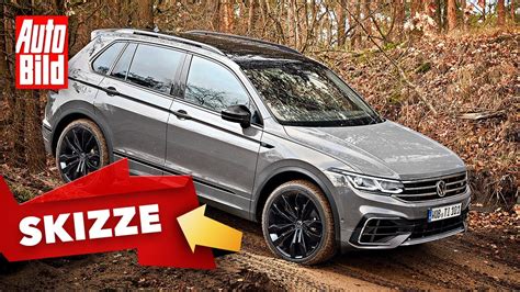 VW Tiguan 2020 Skizze Facelift SUV Infos YouTube