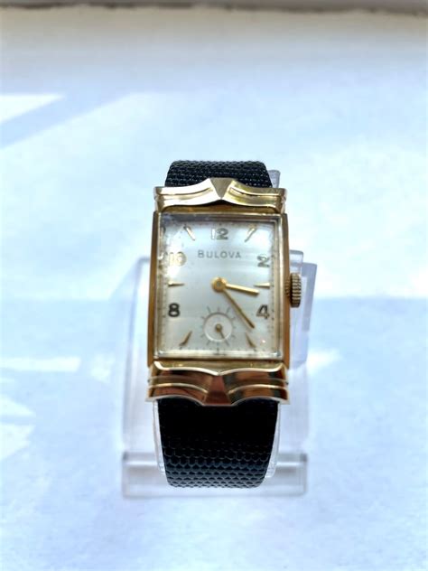 Vintage 14k Solid Gold Bulova Wrist Watch With Fancy Lugs - Etsy