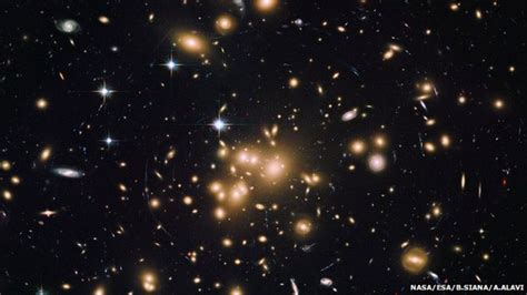 Deepest Galaxy Cluster Ever Pictured By Hubble Bbc News