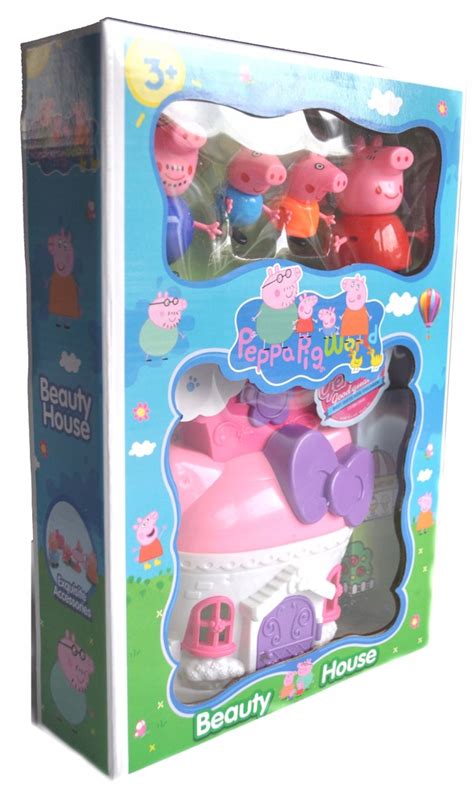 DOMEK ŚWINKA PEPPA 4 FIGURKI CAŁA RODZINKA GEORGE 7725306500