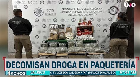 Decomisan Fuerte Cantidad Droga En Una Paqueter A De Guadalajara