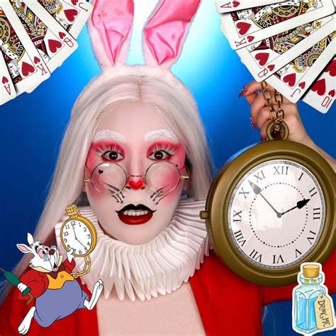 Alice In Wonderland White Rabbit Makeup Tutorial 🐰 Debra Jenn