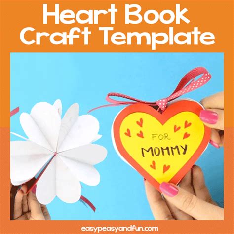 Heart Book Craft Template Easy Peasy And Fun Membership