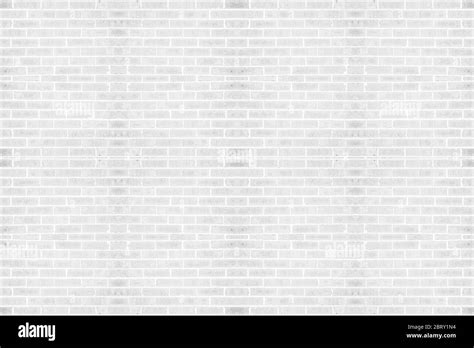 Abstract Weathered White Brick Wall Texture Background In Rural Room