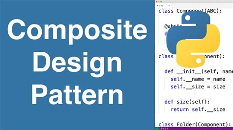 Composite Design Pattern Python Example Youtube