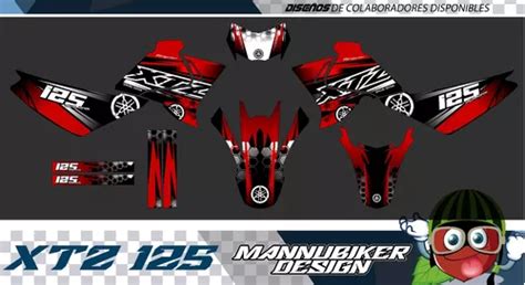 Yamaha Xtz 125 Graficos Stickers Calca Vinil Laminado Enduro Meses