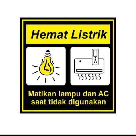 Jual Stiker Sign X Hemat Listrik Matikan Lampu Rambu K Uk X