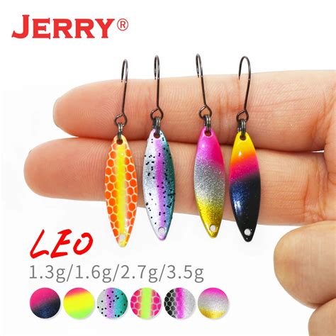 Jerry Leo Ultralight Metalen Forel Vissen Lepels Micro Fladderende