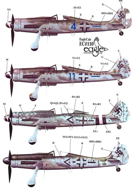 EagleCals Decals 1 32 FOCKE WULF Fw 190D DORA Fighter JG6 JG4 EBay