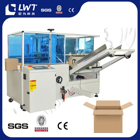 Easy Operate Fully Automatic Box Erecting Machine Carton Case Erector