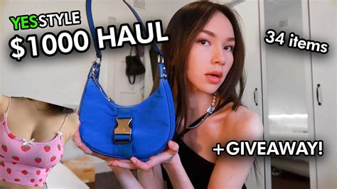 Huge 1000 Yesstyle Try On Haul ️ Giveaway Youtube