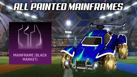 All Painted Mainframe Decals Rocket League Showcase Youtube