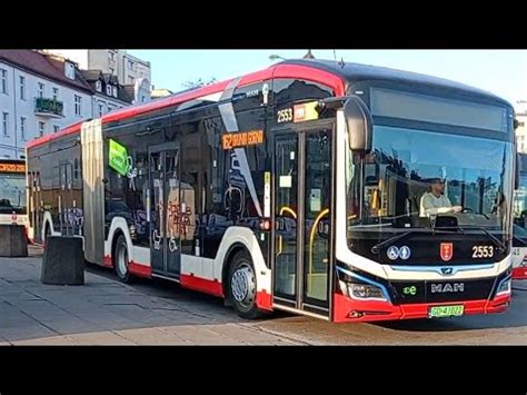 odjazd autobusu MAN NG544 Lion s City G 18E 2553 na linii 162 odjeżdża