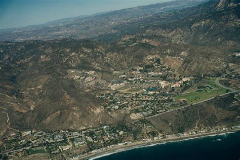 Aerial View Of Leo Carrillo State Park And Pacific Coast In Malibu