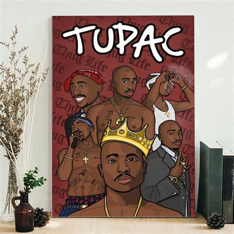 Tupac Shakur Thug Life Hip Hop Poster Canvas Idfcwa Idea Fanatic