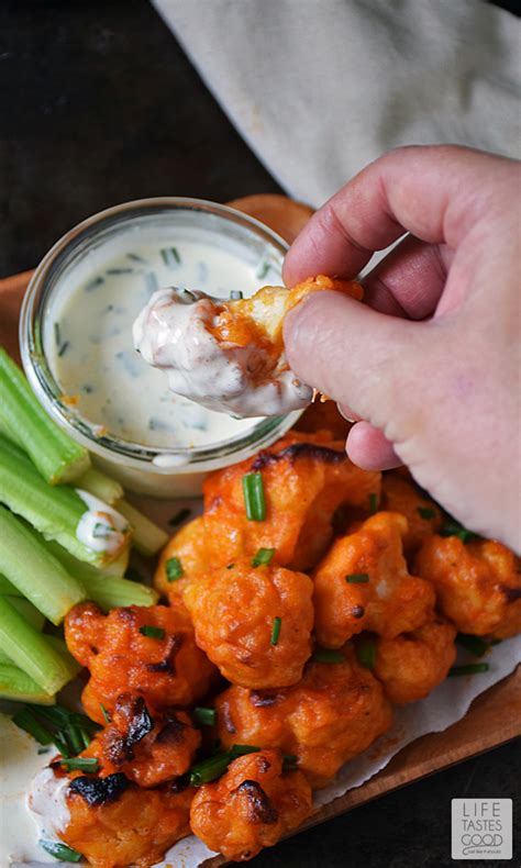 Baked Buffalo Cauliflower Bites Life Tastes Good