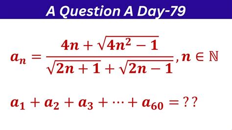 A Question A Day 79 Sequences Series Jee Main Jee Advanced